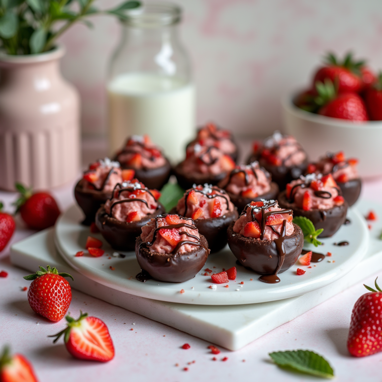 Chocolate Strawberry Yogurt Clusters
