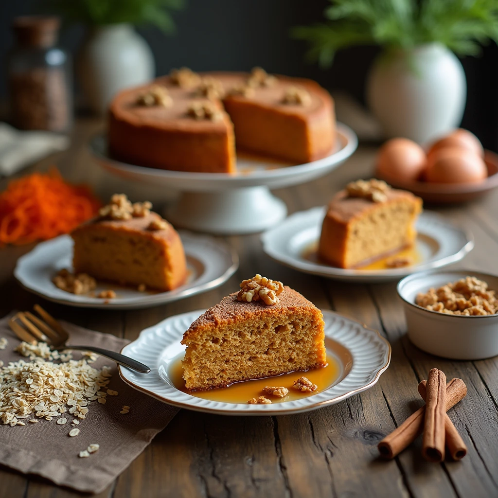 Flourless Oatmeal Carrot Cake
