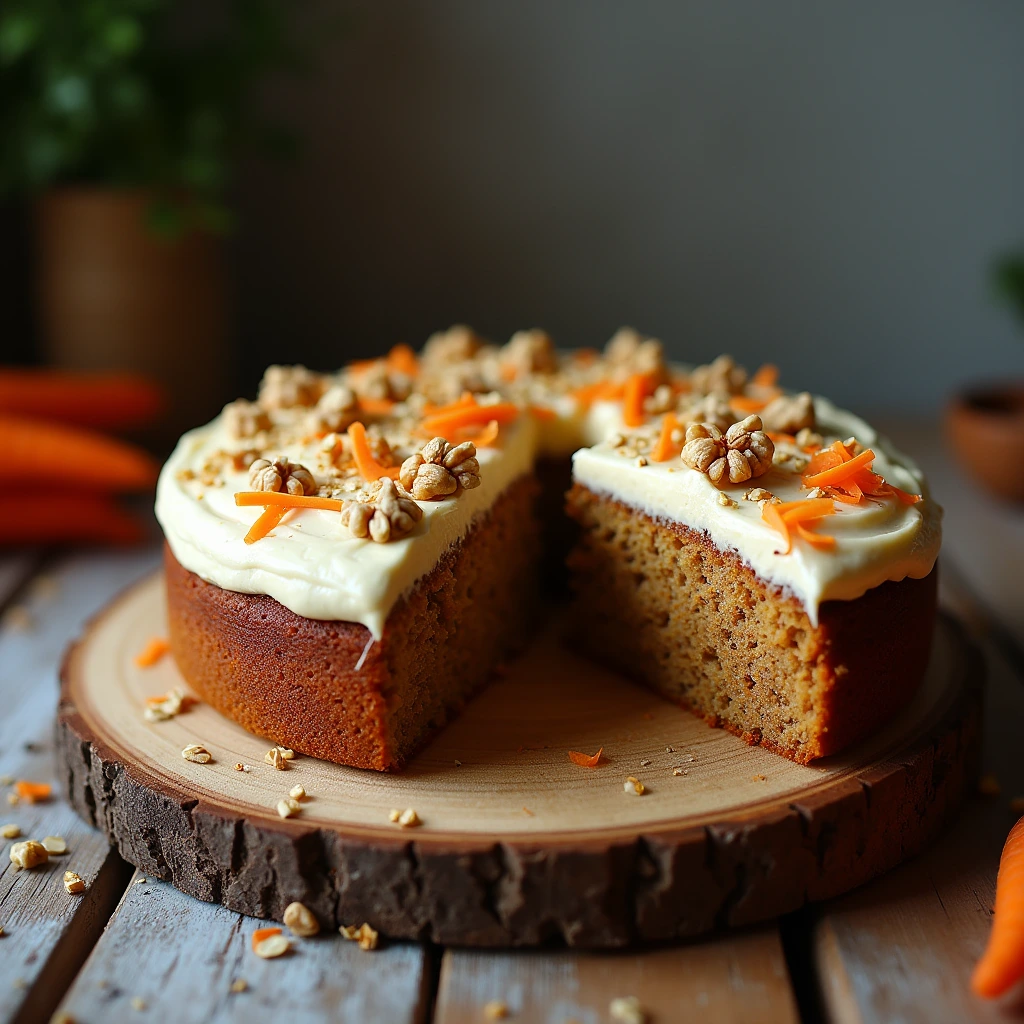 Flourless Oatmeal Carrot Cake